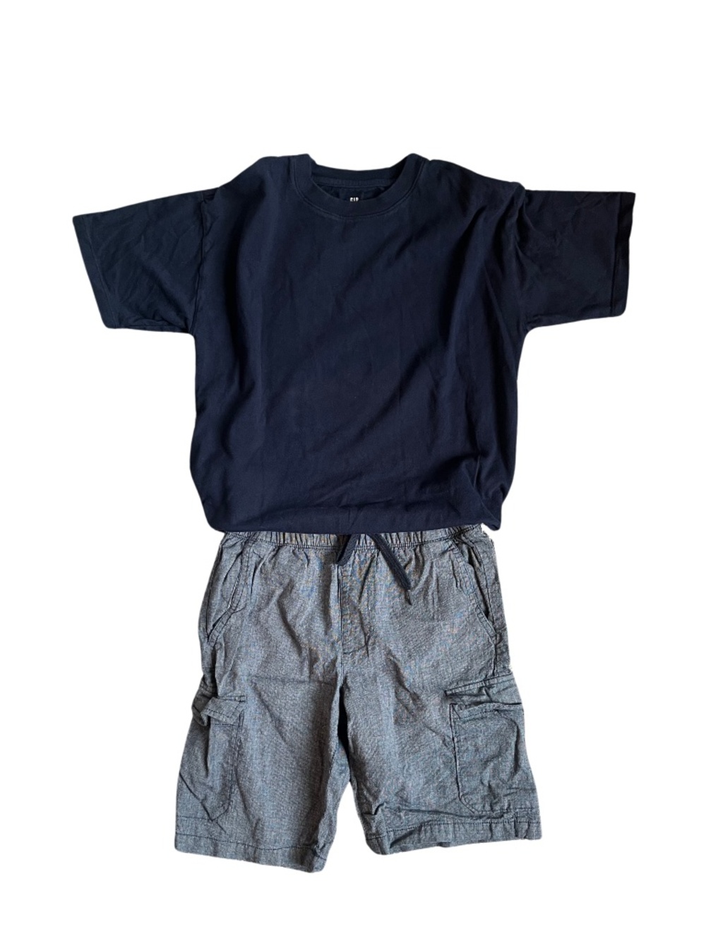Boy's Bundle Gap Tee and Old Navy Cargo Shorts Size Large
